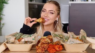 ASMR WINGSTOP MUKBANG [upl. by Garihc]