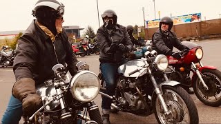 ACE CAFE LONDON Ton Up Day MOTORCYCLES The Leather Boys 60th Anniversary BSA Triumph NORTON Panther [upl. by Nonnerb]