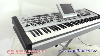 WERSI IKARUS X1 Keyboard OAS6 ArtNr8000218 [upl. by Hgierb591]