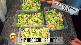 HEERLIJKE KIP BROCCOLI SCHOTEL  Koolhydraatarm snel makkelijk en lekker recept [upl. by Randee]