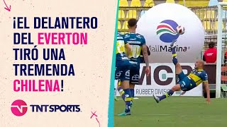 ¡ERA UN GOLAZO El delantero del EVERTON tiró una tremenda CHILENA en el área de U CATÓLICA [upl. by Yendys]