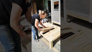 domek ogrodowytaras diy woodworking wood woodwork [upl. by Lairea]