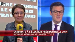 Nathalie Arthaud LO est candidate à la présidentielle de 2017 [upl. by Apostles953]