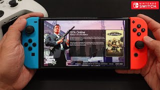 GTA 5 Gameplay On Nintendo Switch OLED [upl. by Decrem]