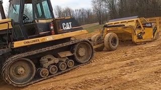 Caterpillar Challenger 75C And Panchallenger cat 75c digginthatcut22 [upl. by Nnaycnan]