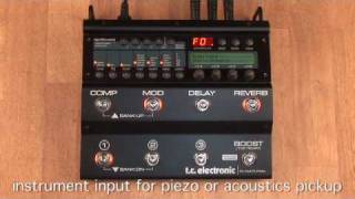 TC Electronic GNatural Acoustic Guitar Processor [upl. by Atiuqer]