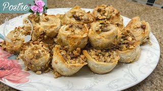 Delicioso postres con”” PHYLLO DOUGH”” masa filo imitación a baklava 😋👌 [upl. by Ruosnam]