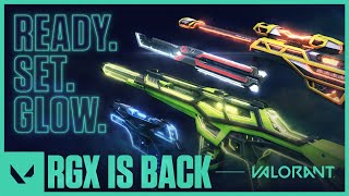 Ready Set GLOW  RGX 11z Pro Skin Reveal Trailer  VALORANT [upl. by Nyrroc]