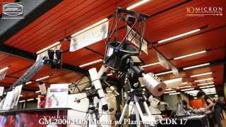 10Micron GM HPS mounts with Planewave CDK at ATT 2014 [upl. by Ahsilak]