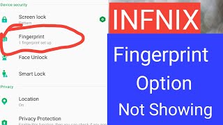 infinix mobile fingerprint not showing  infnix mobile ki finger show nahi ho rahen [upl. by Aerbas]