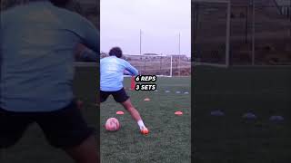 Finishing drill for wingers shorts soccer footballer [upl. by Geesey]