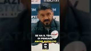 Gattuso vs Salvini quotSe ha tempo di pensare al calcio siamo messi malequot gattuso salvini shorts [upl. by Russ]