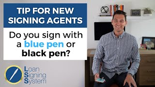 Quick Tip For New Notary Signing Agents  Should You Sign With Blue or Black Pen [upl. by Waldron]