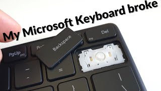 Logitech K380 vs Microsoft Designer Compact Keyboard  wear and tear [upl. by Ebberta]