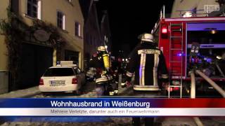 12122012 Wohnhausbrand sowie Lagerhallenbrand in Mittelfranken [upl. by Aline]