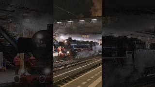 Magnificent steamtrain departs from Amersfoort station Watch till the end for the whistle train [upl. by Eecyak]