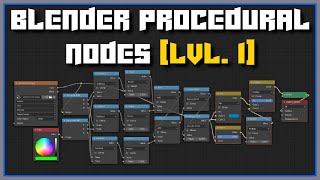 Blender Procedural Nodes LEVEL 1  FULL COURSE [upl. by Annaeel65]