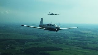 Oshkosh 2016 Arrival  Mooney M20J Formation [upl. by Freya114]