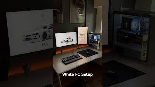 White PC Setup showcase technology setup gaming [upl. by Nossyla]