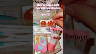 How to make a mini med kit  skincare kit part 2 ʕ•̫͡•ʕ•̫͡•ʔhandmade cute kawaii fyp viral [upl. by Cave]