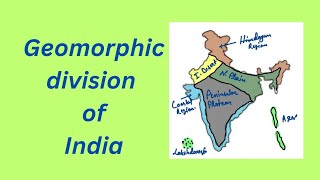 Geomorphic division of India upsc bpsc jpsc gk gs map geography [upl. by Irme]