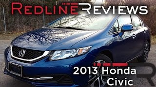 2013 Honda Civic Review Walkaround Exhaust Test Drive [upl. by Elyse]