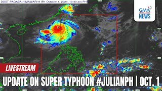 LIVE Update on Super Typhoon JulianPH October 1 2024  Replay [upl. by Durst]