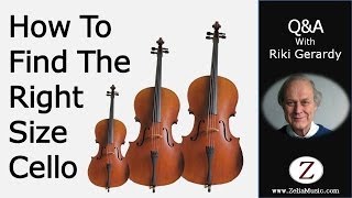 How To Find The Right Size Cello  Zelia Ltd  020 8958 4456 [upl. by Anahsit]