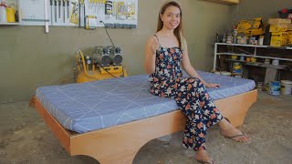 DIY Plywood Bed Frame [upl. by Hatch196]