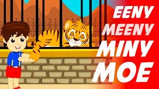 Eeeny Meeny Miny Moe  English Nursery Rhyme with Lyrics [upl. by Hasseman]