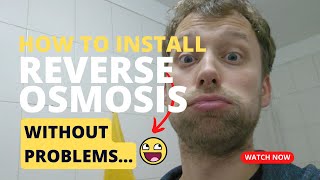 Water Filter system Installation can be tricky 1lmin reverse Osmosis [upl. by Issim895]