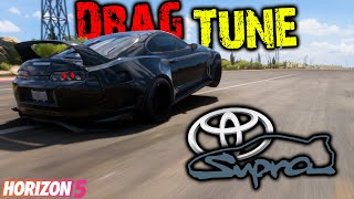 Forza Horizon 5  1600HP Toyota Supra 1998 Drag Tune [upl. by Lari]