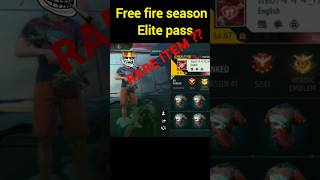 Rare item  😱 💎 FF Season 2 Elite pass  trending freefire shorts viralshorts newsong [upl. by Notyalk]