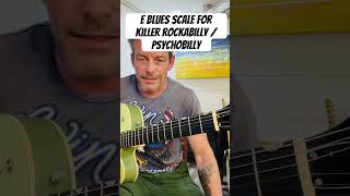 Rockabilly solos Start here E Blues Scale rockabilly gretsch guitar bluesscale lick [upl. by Annaehs]