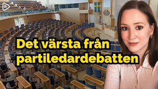 Det värsta från partiledardebatten [upl. by Aneekal218]