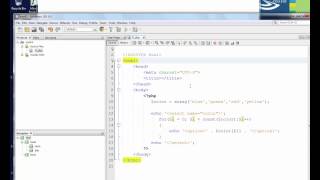 PHP Create dropdown list using array  part 1 [upl. by Haroppizt]