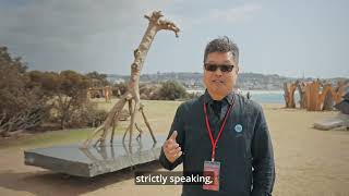 Aqualand Artist Interview Series with Professor Shen Lieyi Sculpture by the Sea Bondi 2024 [upl. by Elmo]