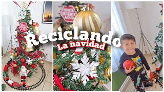 NAVidad RECICLADA Like a PRO 🎄 Decorando con cosas recicladas [upl. by Anallij465]