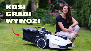 Yuka 2000  Robot koszący który grabi i wywozi trawę Pierwsze wrażenia [upl. by Tessa]