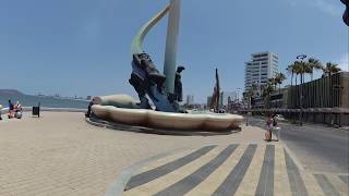 Walking The Malecon Mazatlan Mexico  Paseo Clausen Cerca Playa Norte [upl. by Fronniah]