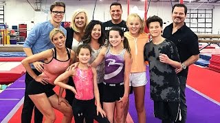 Matt Slays and Rebecca Zamolo trying Gymnastics With The Bratayleys Jojo Siwa amp Hayden Summerall [upl. by Susann]