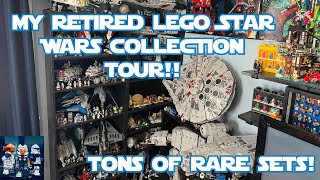 My RETIRED LEGO Star Wars Collection Tons of Rare Sets [upl. by Arturo570]