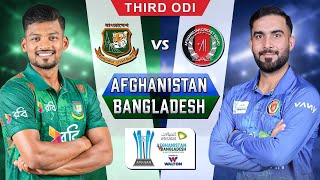 CRICKET LIVE Afghanistan Vs Bangladesh  3rd ODI  Sharjah  11th November 2024 [upl. by Adriene]