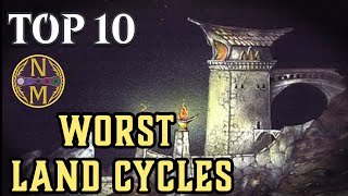 MTG Top 10 The WORST Land Cycles  Magic the Gathering  Episode 563 [upl. by Pagas]