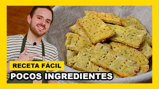 🔶 GALLETAS saladas SIN GLUTEN de garbanzo y VEGANAS [upl. by Eesyak]