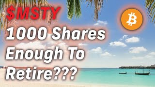 Can You Retire with 1000 Shares of MSTY Bitcoin Power Law Explained [upl. by Bobette569]