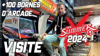 100 bornes darcade  Visite de la HFS Summer 2024  BackinToys TV  SEGA  KONAMI  CAVE [upl. by Cheria219]