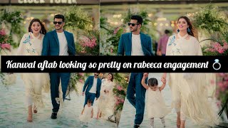 kanwal aftab on rabeeca engagement 💍foryouyoutubeshorts [upl. by Charron711]