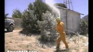 Compressed Air Foam Systems CAFS  AmeriCAFS Portable FireFighting System Demo Video [upl. by Ballman]