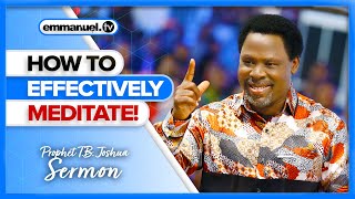 BE AN IMITATOR OF GOD  Prophet TB Joshua Sermon [upl. by Ainot366]